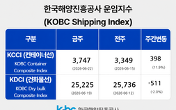 부산항발 ‘컨’운임 7주째 상승...KCCI 11.9%↑