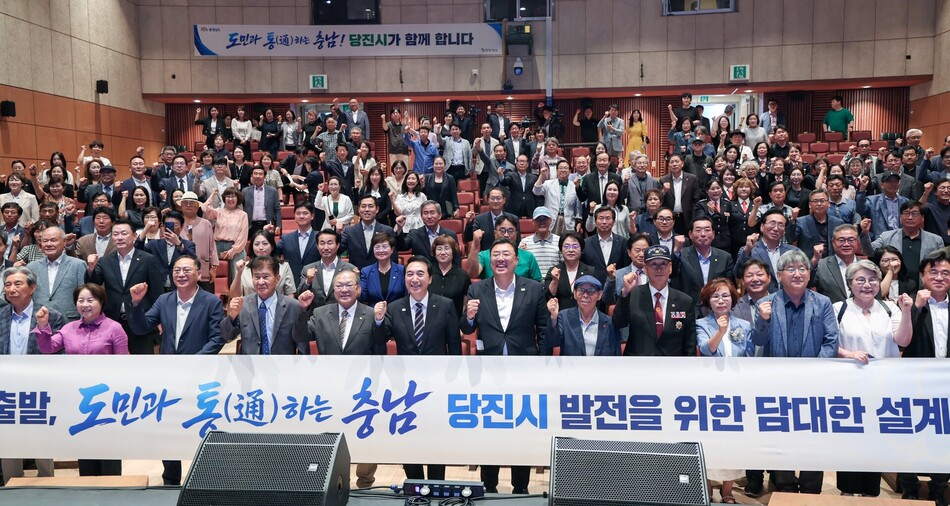 박수현 충남도지사와 김기재 당진시장 당선인이 당진지역 시민들과 소통의 자리를 함께했다. 인수위