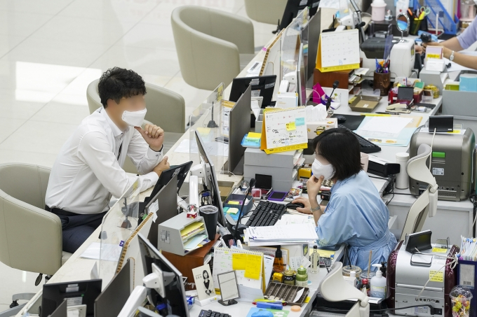 시중은행 창구. 해당 사진은 기사와 직접 관계 없는 사진. 쿠키뉴스 DB자료.