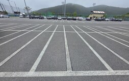 [포토]진짜 주차선은?…태백 황당한 주차장