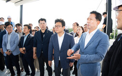 ‘평당 1000원 승부수’ 김장호 구미시장…산단 조성 현장 찾아