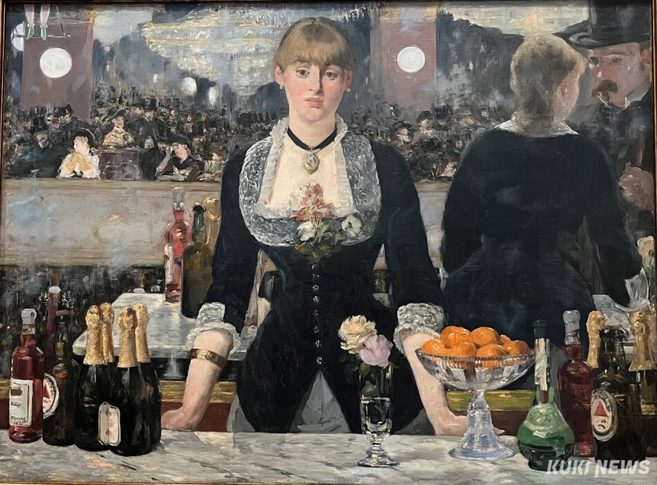 에두아르 마네, 폴리 베르제르 바, 1882, 캔버스에 유채, 130 x 96cm, 코톨드 갤러리