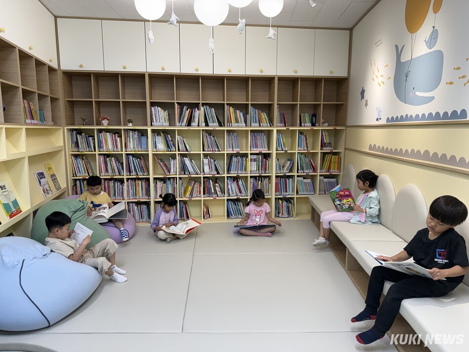천안한들초등학교 병설유치원의 유아 독서교육 모습. 충남교육청