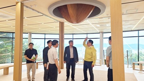 임하수 산림청 차장,  보문산 큰나무 전망대 현장 방문 [쿠키포토]