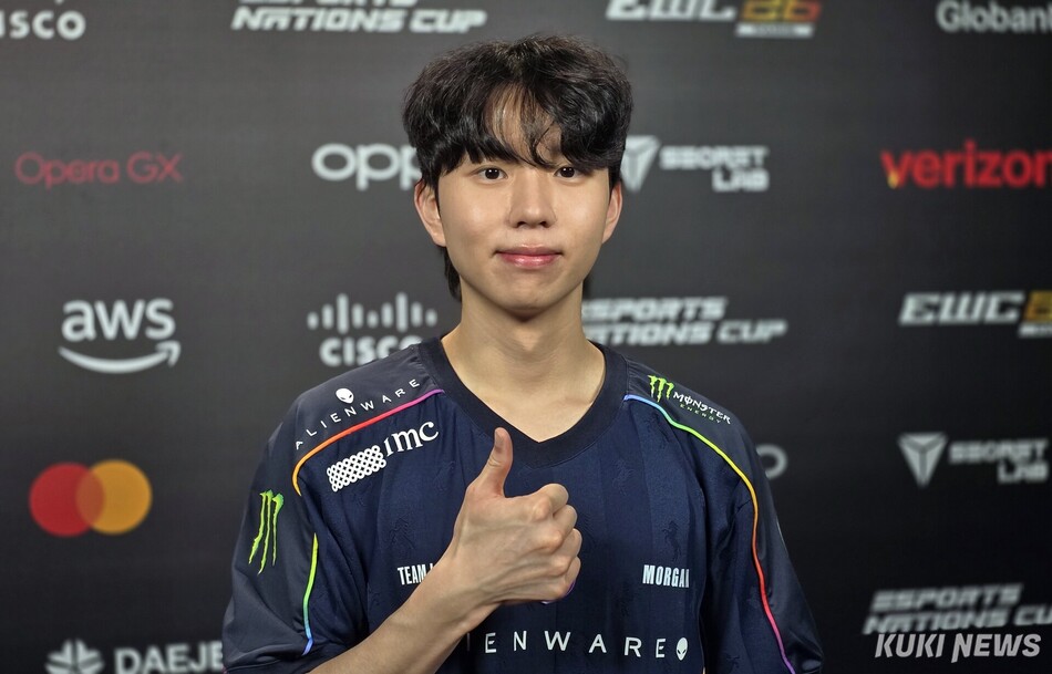 ‘모건’ 박루한 29일 오후 대전컨벤션센터(DCC)에서 열린 ‘2026 MSI’ 플레이인 스테이지 패자조 경기를 마친 뒤 쿠키뉴스와 인터뷰하고 있다. 김영건 기자