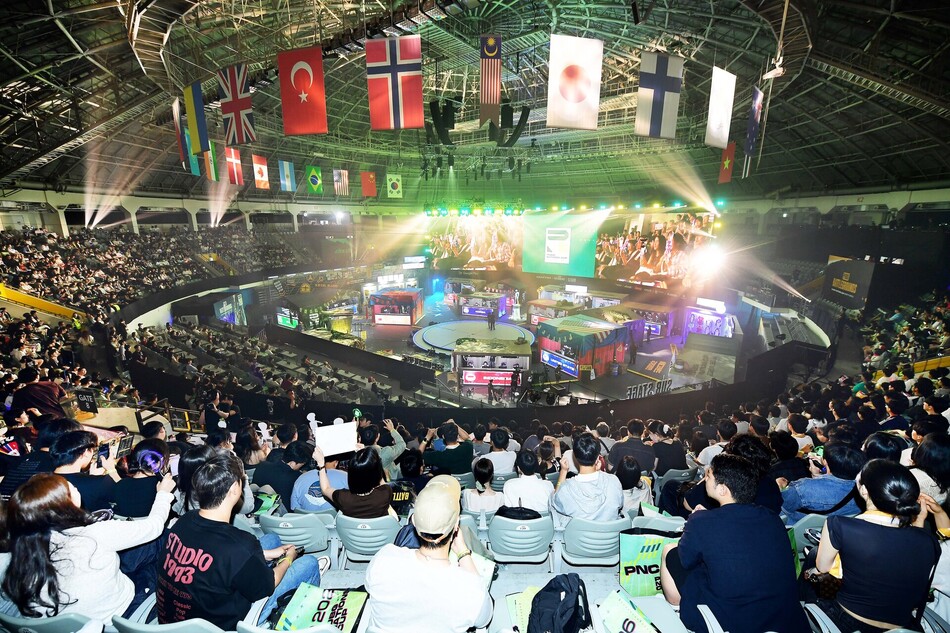 ‘펍지 네이션스 컵 2026 in Seoul‘이 개최된 서울 장충체육관. 크래프톤 제공