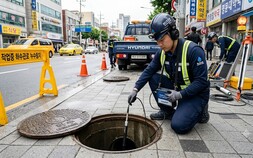 하수관로 누수 꼼짝마…부산시, AI로봇 투입해 하수관로 누수 탐지