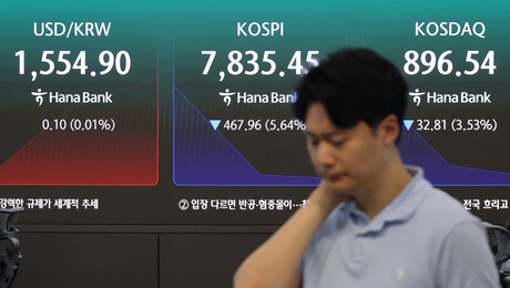 코스피, 美 반도체 쇼크에 7800선 추락…매도 사이드카 발동