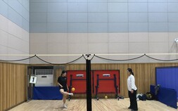 김해 고등부 세팍타크로 선수단, 진영스포츠센터서 훈련