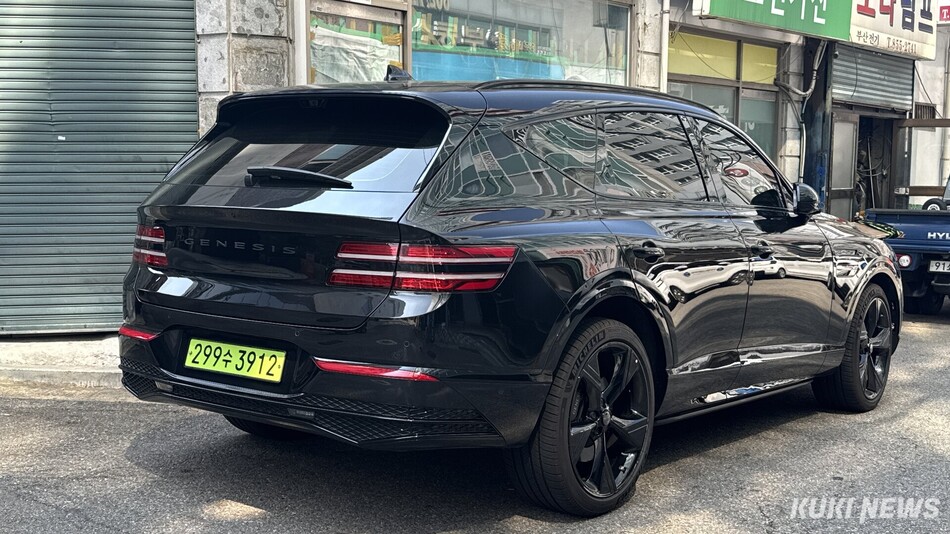 GV80 블랙 에디션 후면. 김수지 기자