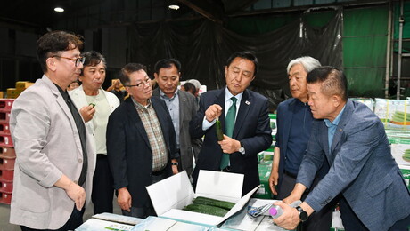 김세훈 화천군수, 가락동 시장 첫 세일즈 행보