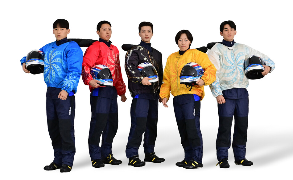 경정 18기 신인 선수 5명. 왼쪽부터 이신호, 이명현, 김준영, 이은지, 김상범. 국민체육진흥공단 제공