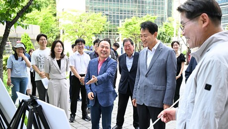 오세훈 “소진되는 일터에서 활력의 ‘녹색 공간’으로”…가든밸리 프로젝트 첫 성과