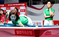 ‘당구 여제’ 김가영의 하나카드, 하림과 함께 3연승 질주 [PBA]