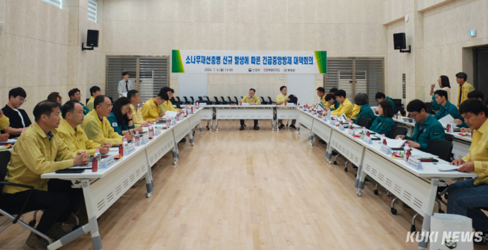 평창군 용전리 소나무재선충병 감염목 확인에 따라 6일 강원특별자치도가 중앙방제대책회의를 개최했다. (사진=강원특별자치도)