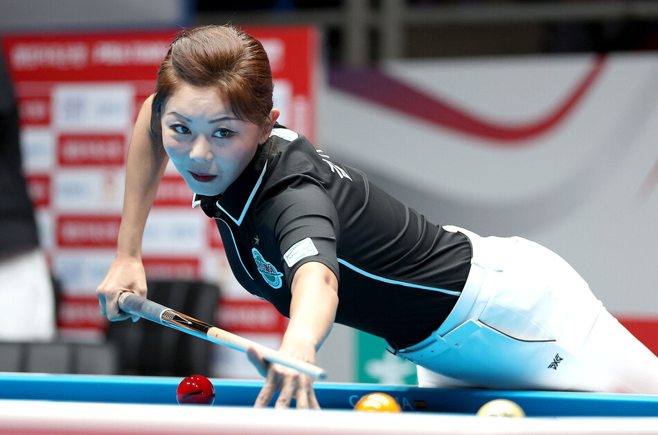 ‘당구 여제’ 김가영이 이끄는 하나카드가 4연승을 질주하며 1위에 올랐다. PBA 제공