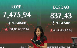 코스피 2.5%·코스닥 5.5% 상승 마감…SK하이닉스는 하락