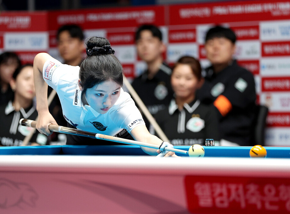 ‘얼음 공주’ 한지은이 에스와이 승리를 이끌었다. PBA 제공