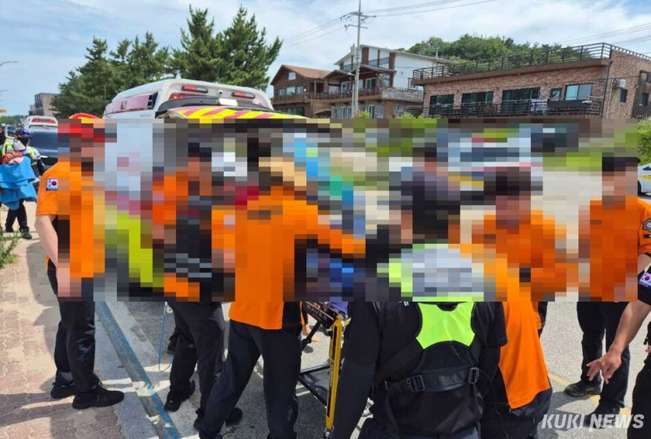 양양 남애리 해수욕장 수난사고(강원자치도소방본부 제공)