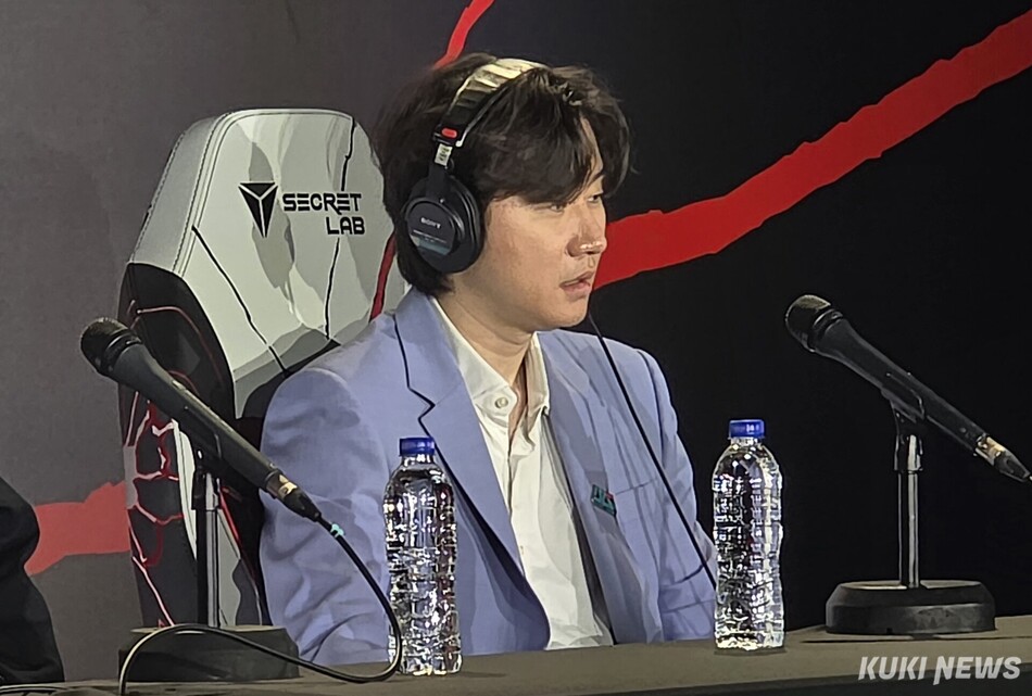 양대인 BLG 감독이 12일 대전컨벤션센터(DCC)에서 열린 2026 MSI 결승전을 마친 뒤 기자회견에 임하고 있다. 김영건 기자