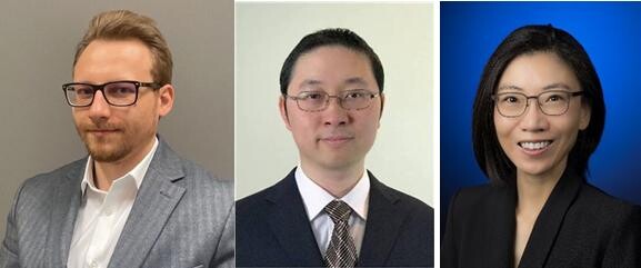 (왼쪽부터)코스민 콘스탄틴 포페스쿠(Cosmin Constantin Popescu, 제 1저자, MIT), 주에이전 후(Juejun Hu) 교수(MIT), 김현정 교수(KAIST).