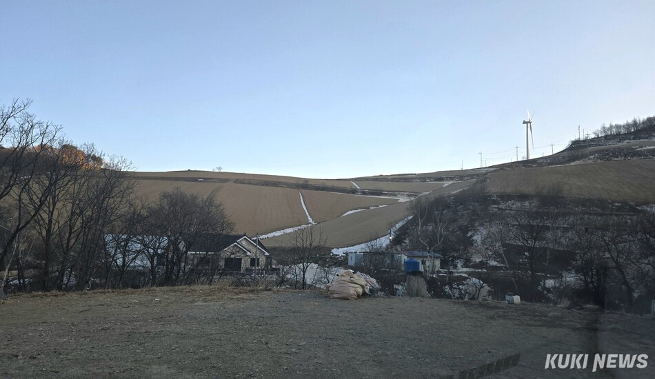 KOICA 초청으로 방한한 과테말라 산림청(INAB) 공무원 연수단 15명이 15일 강릉시 왕산면 안반데기 고랭지채소단지를 방문,기후변화 대응 농업현장 견학을 실시했다. 안반데기 지난 1월 모습. 전인수 기자