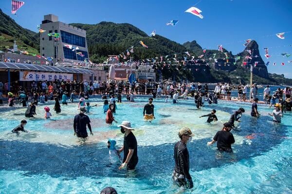 울릉도 오징어축제 장면. 경북도 제공