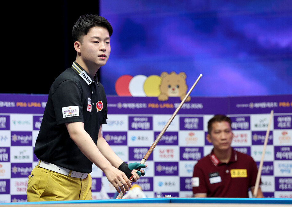 프로 당구 ‘신성’ 김영원이 2연패 도전에 나선다. PBA 제공