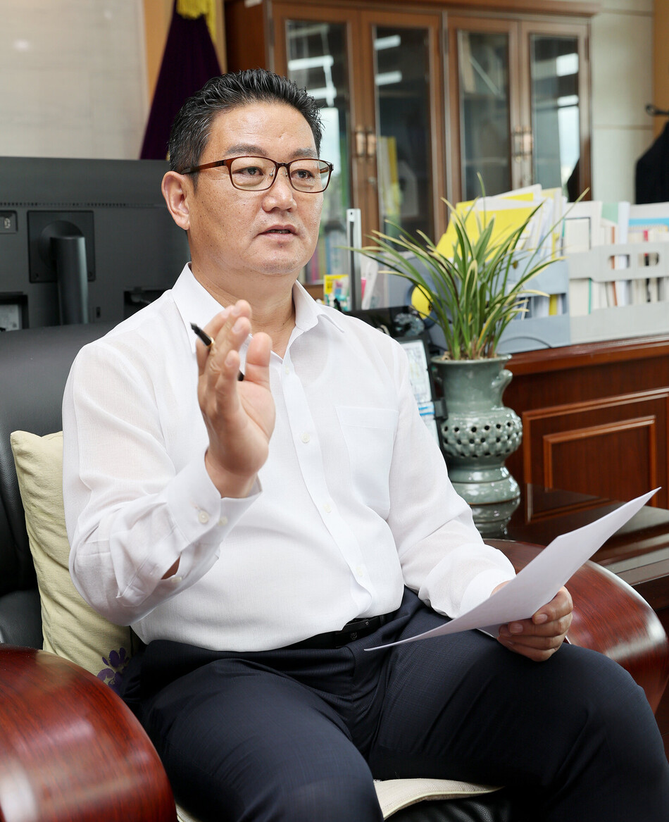 제10대 태안군의회 김영인 의장. 사진=이은성 기자