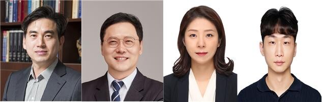 (왼쪽부터)KAIST 김유천 교수, 한국교통대 이용규 교수, 한양대학교 윤아름 박사, KAIST 이수삼 박사.